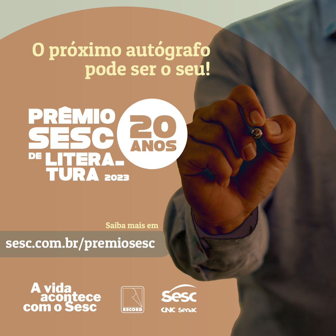 Inscrições abertas para o Prêmio Sesc de Literatura