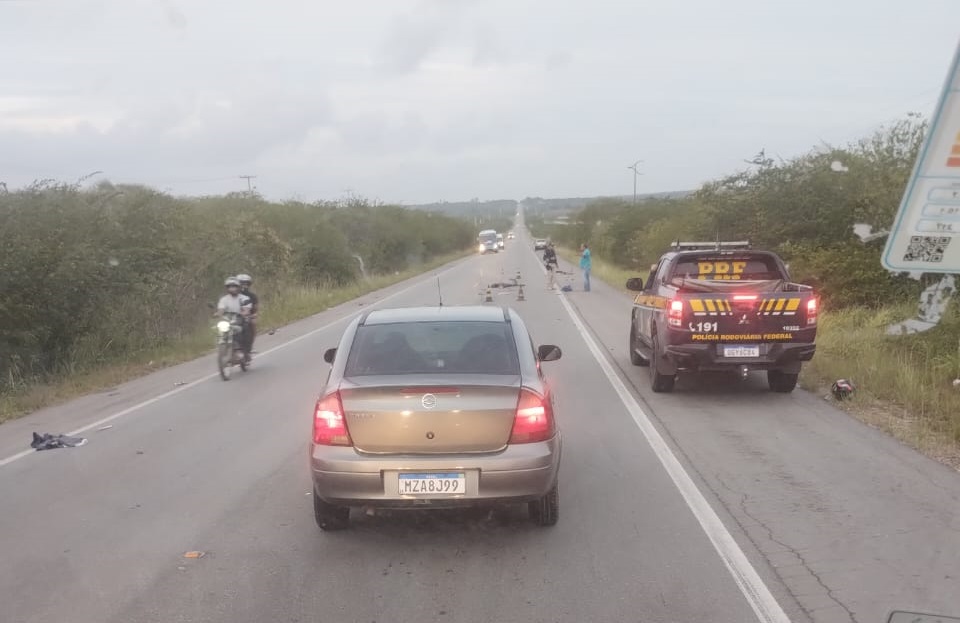 Uma pessoa morre em colisão frontal na BR-406 em Taipu
