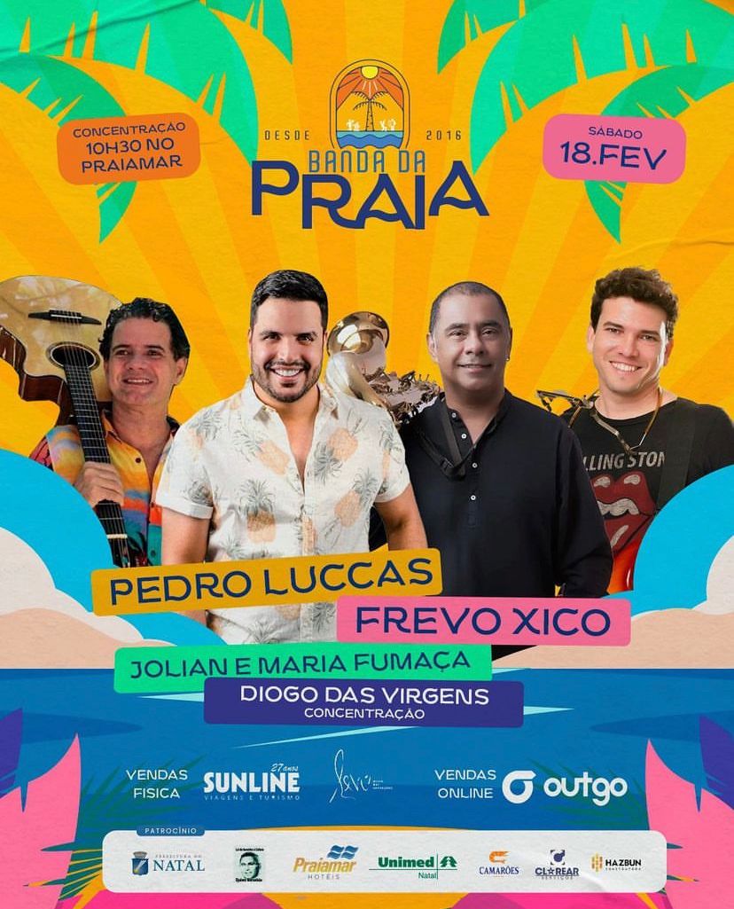 Festa de concentração da Banda da Praia é no Praiamar Natal Hotel