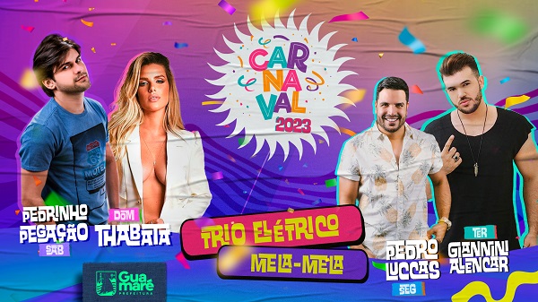 Guamaré: Confira a programação oficial do Carnaval 2023 que inicia nesta quinta-feira