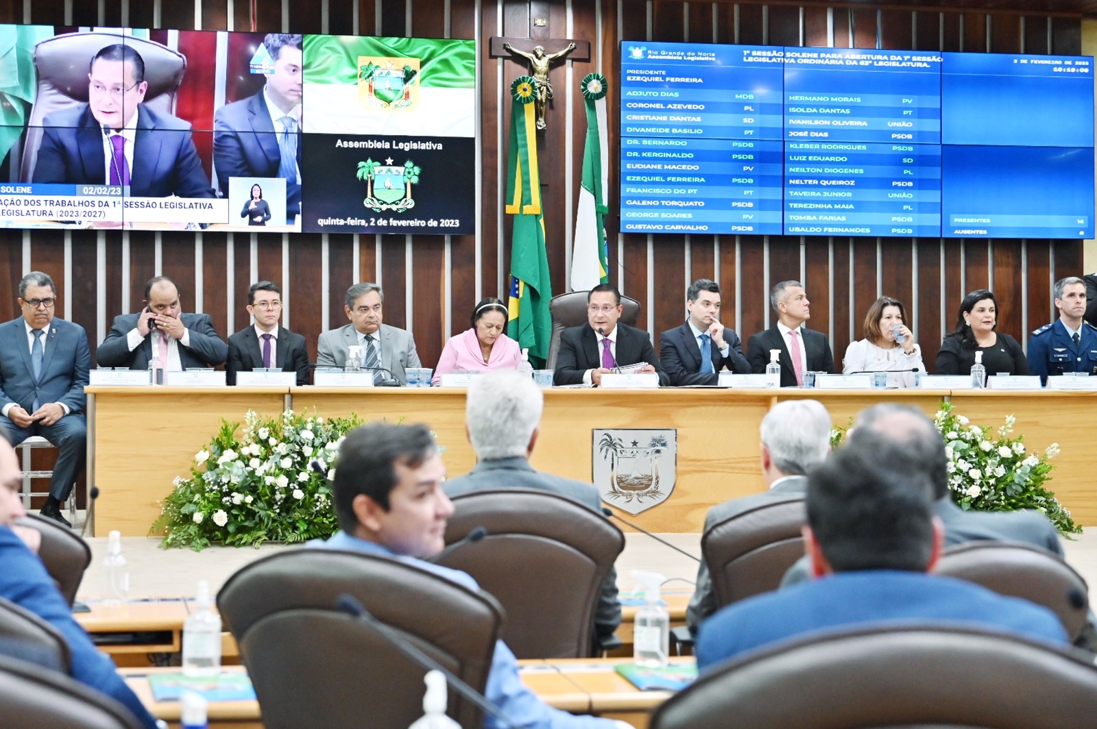 Álvaro Dias participa da sessão solene de abertura dos trabalhos da ALRN