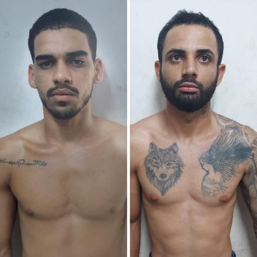 Dupla é presa suspeita de roubos de veículos e celulares na zona Sul de Natal