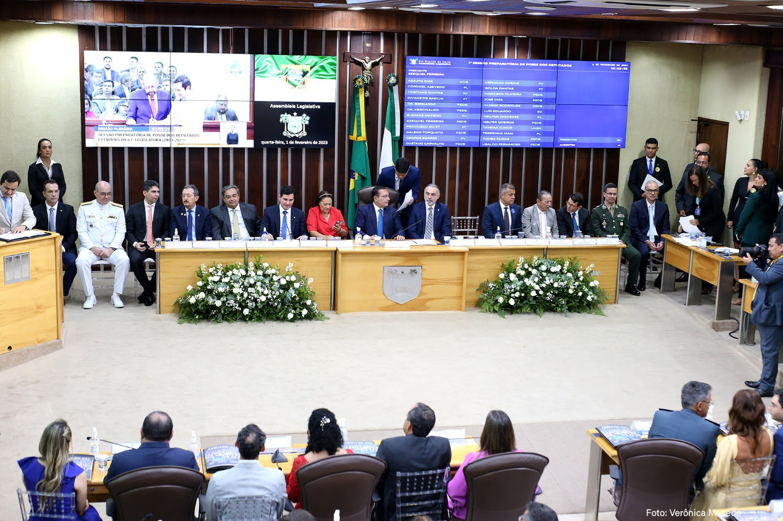 Vereadores de Natal prestigiam posse dos deputados estaduais do RN