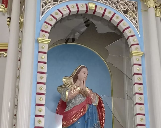 Criminosos invadem igreja e roubam coroa de padroeira no RN