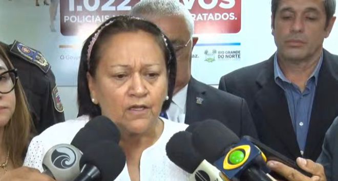 Governadora Fátima Bezerra anuncia ações para enfrentar onda de atentados no RN