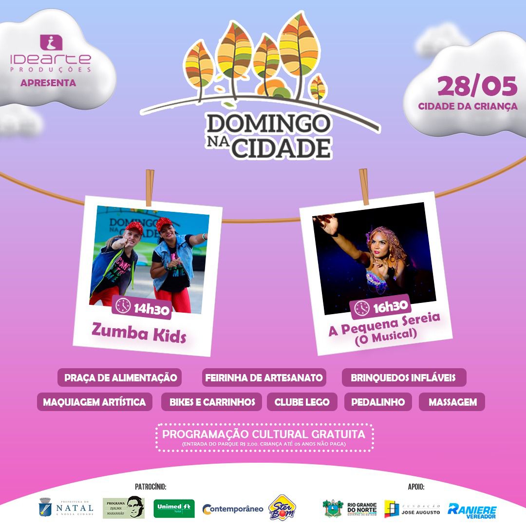 Domingo na Cidade oferece programação gratuita neste fim de semana em Natal