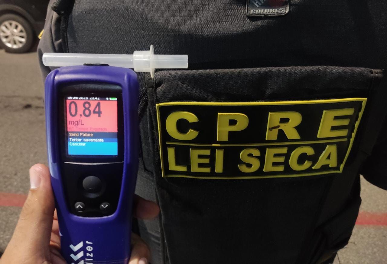 Mais de 200 motoristas foram presos por embriaguez ao volante em Natal neste ano