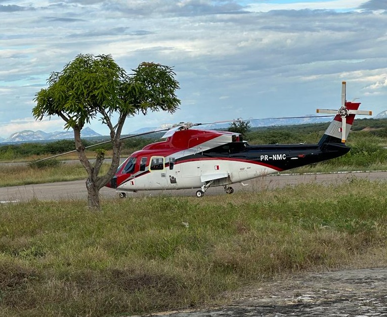 Polícia Civil apreende helicóptero e prende piloto em Pau dos Ferros