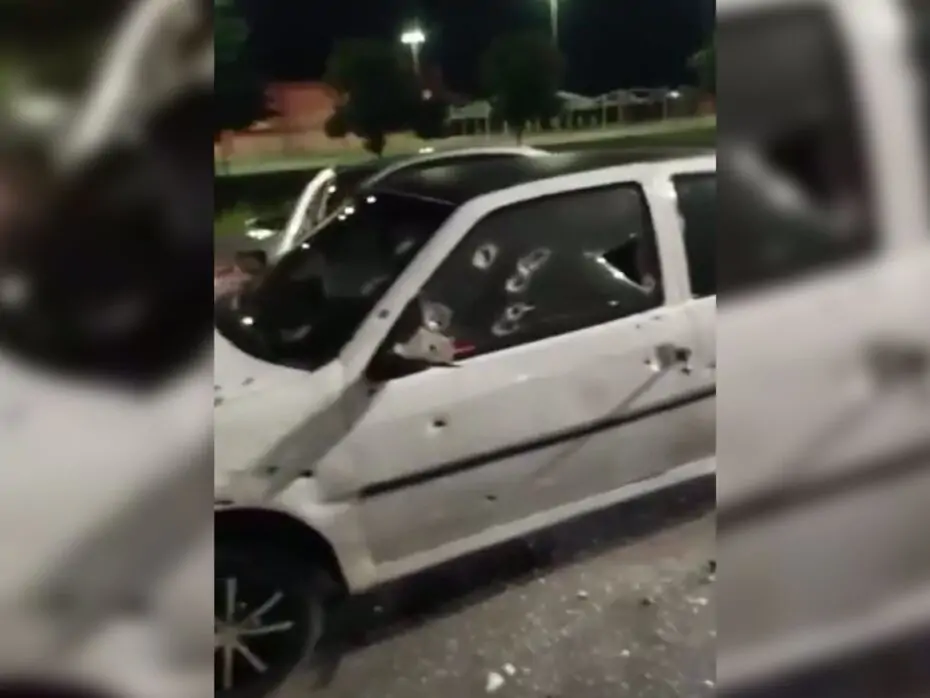Carro é “metralhado” durante tentativa de assalto no bairro Boa Vista em Mossoró