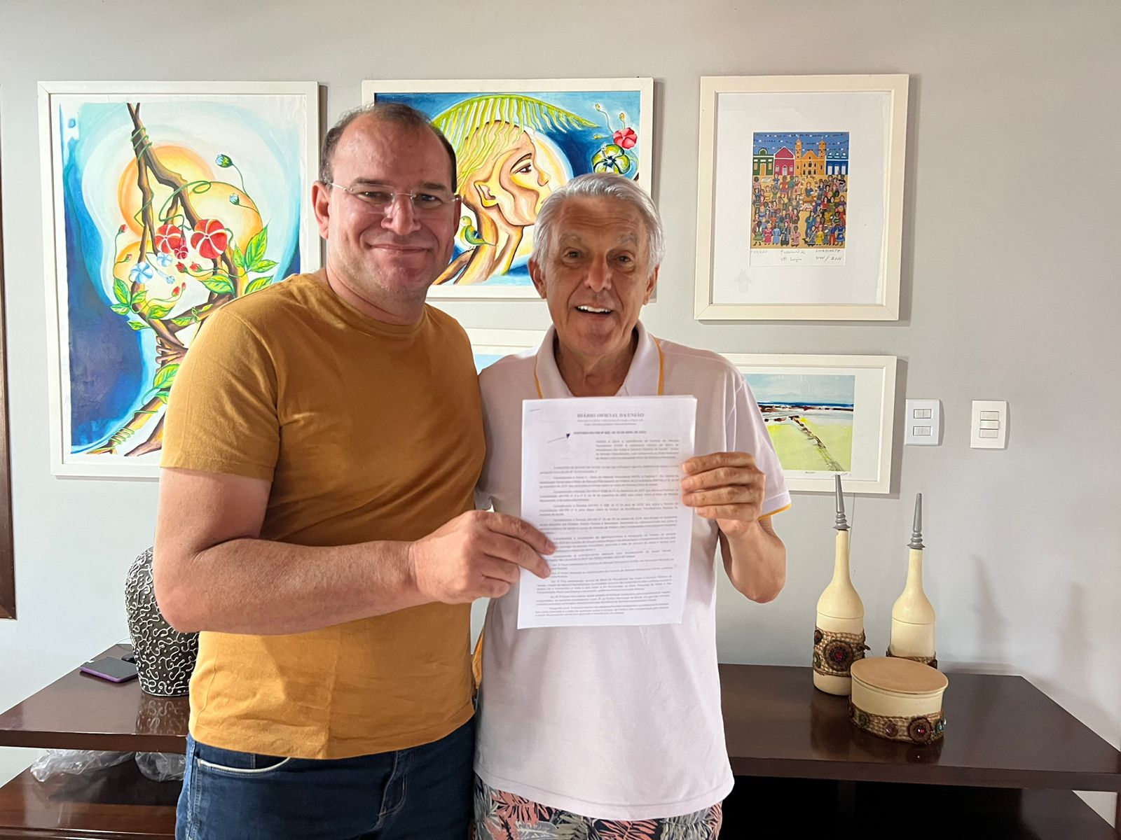 João Maia entrega ao prefeito de Umarizal portaria que vai garantir manutenção do CAPS no município