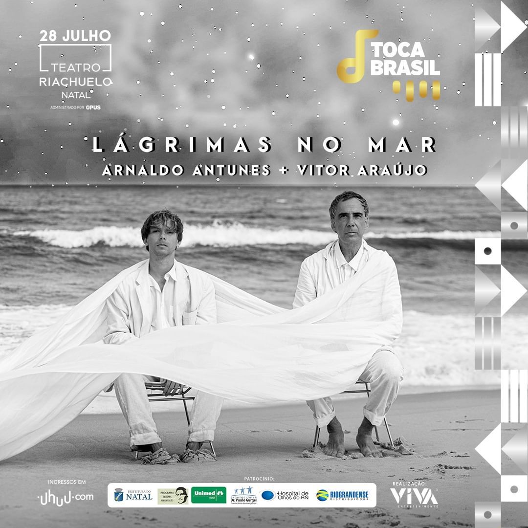 Toca Brasil traz show 'Lágrimas no Mar' com Arnaldo Antunes e Vitor Araújo para Natal