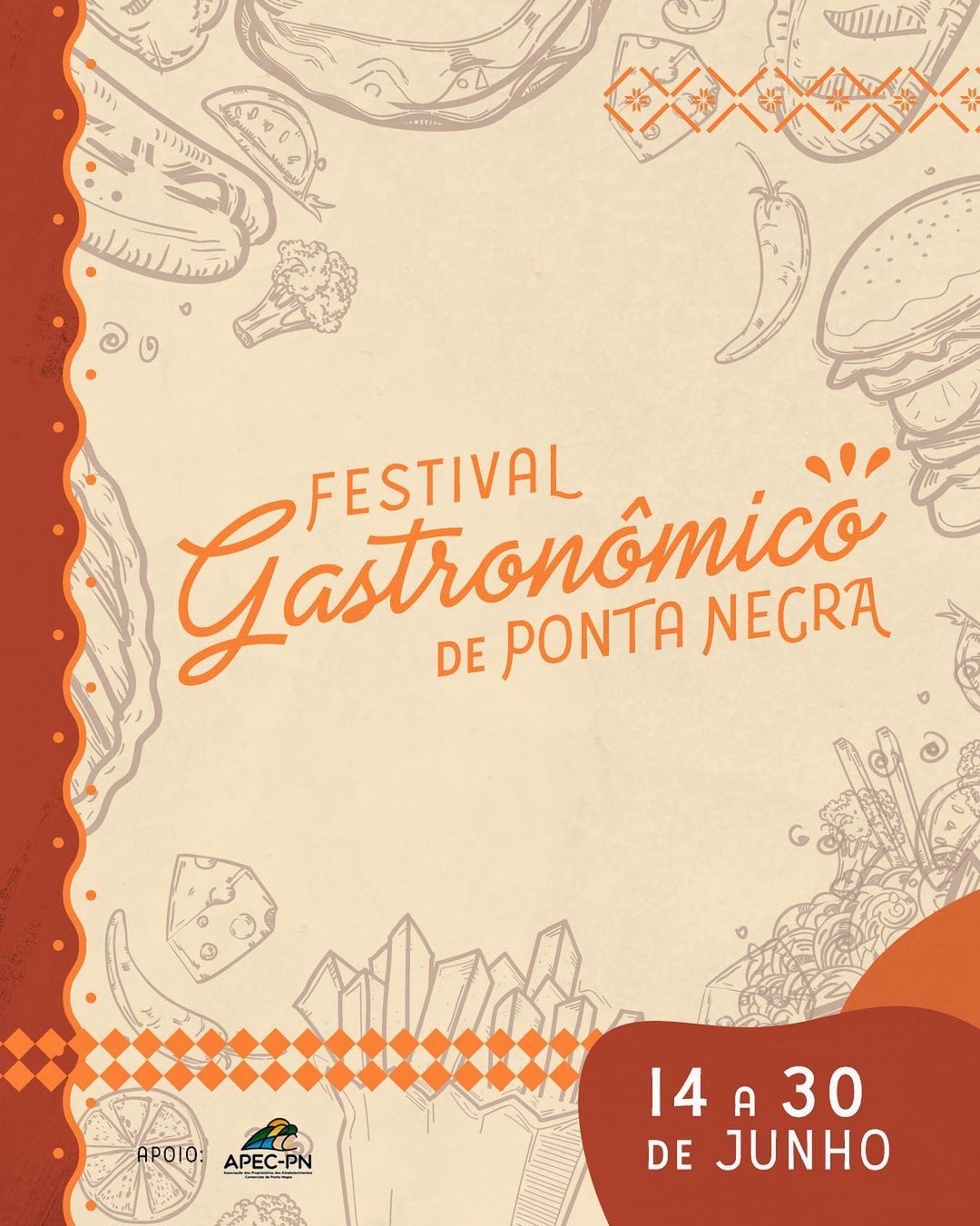 Polo Gastronômico de Ponta Negra realiza Festival de 14 a 30 de junho