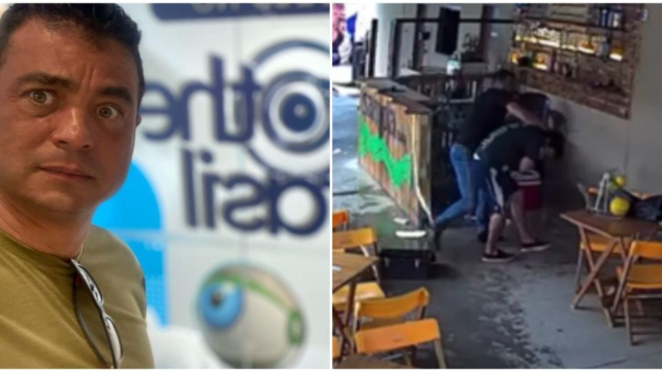 O PAU COMEU! Ex-BBB Dhomini espanca dono de bar até vítima desmaiar