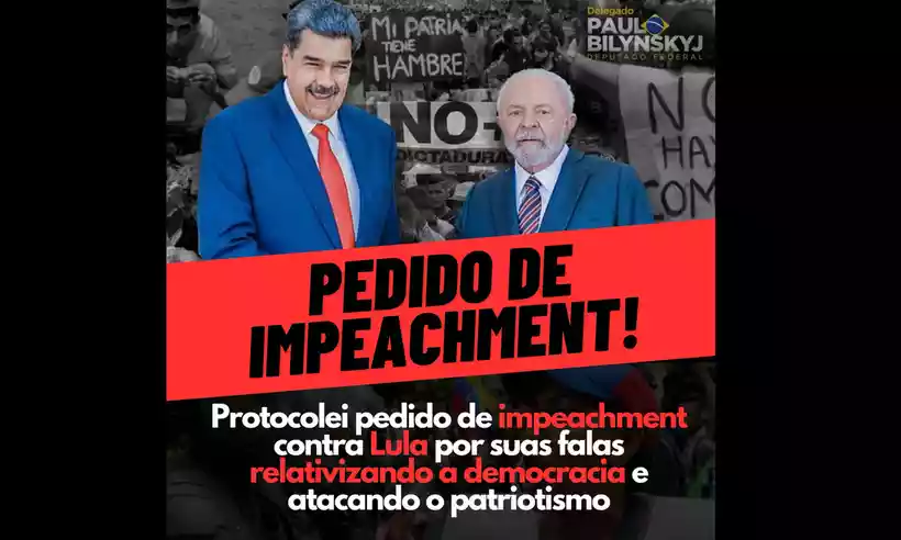 MAIS UMA VEZ: Deputados bolsonaristas protocolam pedido de impeachment de Lula