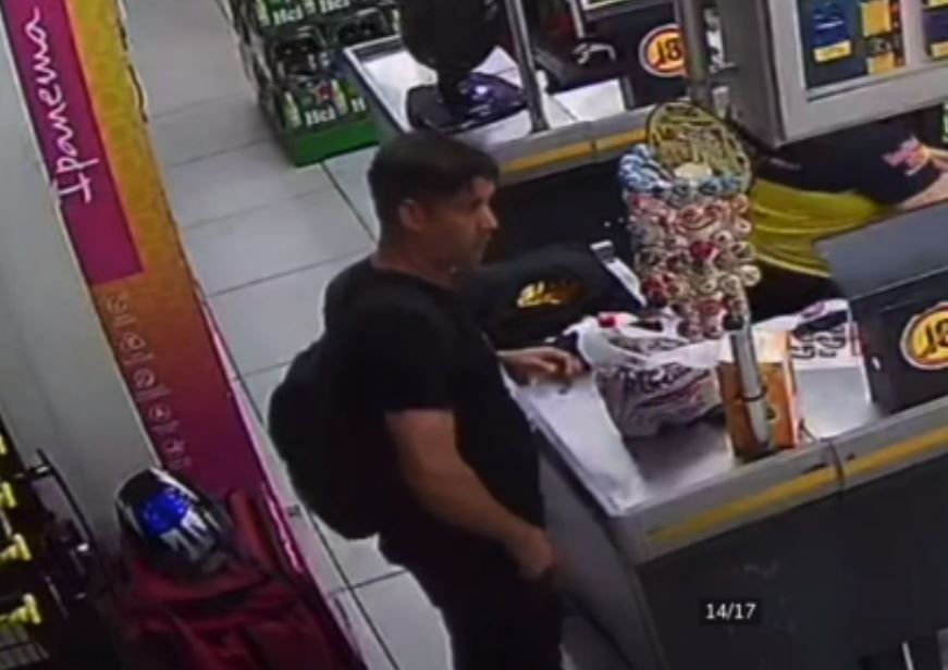 Polícia Civil divulga imagens de suspeito de furto em restaurante em Ponta Negra