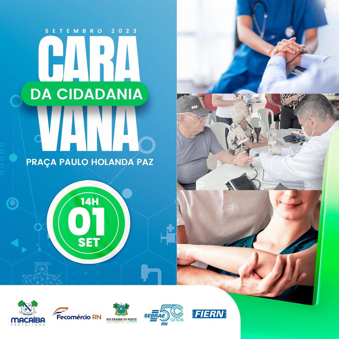 Nesta sexta-feira, 01, Macaíba irá sediar "Caravana da Cidadania" com oferta de diversos serviços à população