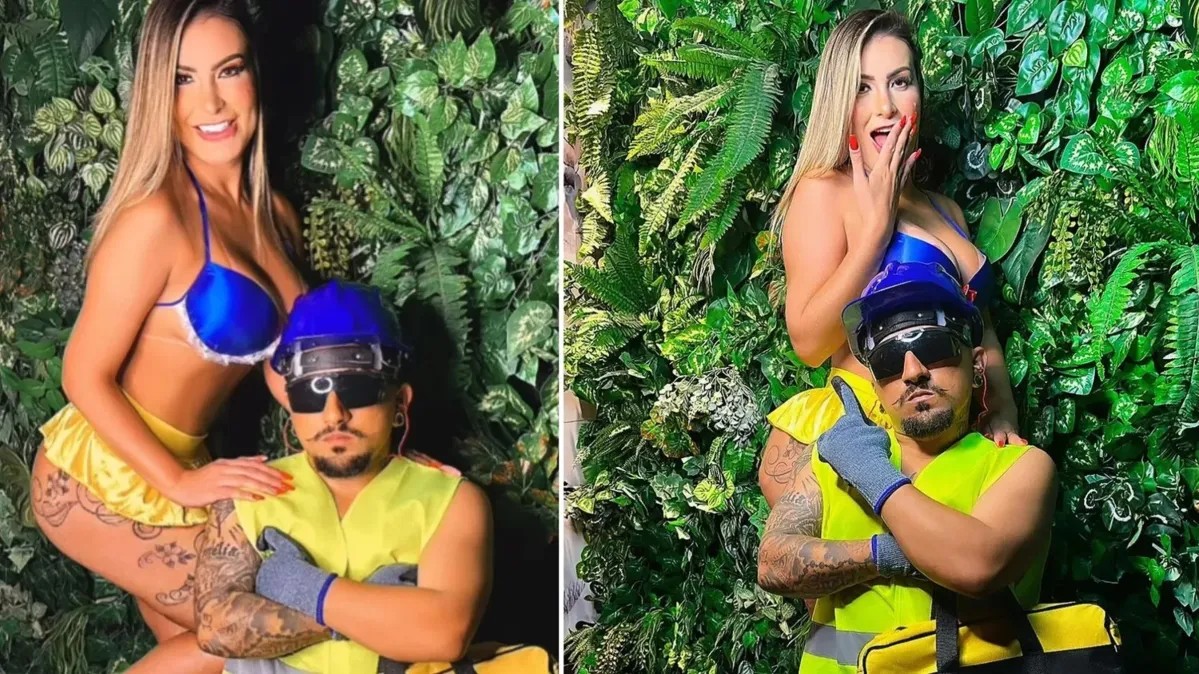 POLÊMICA: Vestida de Branca de Neve, Andressa Urach é filmada pelo próprio filho em vídeo íntimo com anão