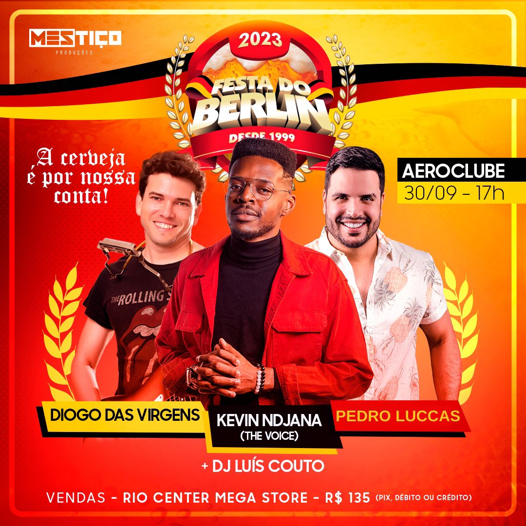 É sábado! Festa do Berlin terá culinária alemã, Spaten liberada e muita animação no Aeroclube
