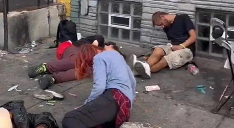Vídeo viraliza ao mostrar impacto de “droga zumbi” nos Estados Unidos