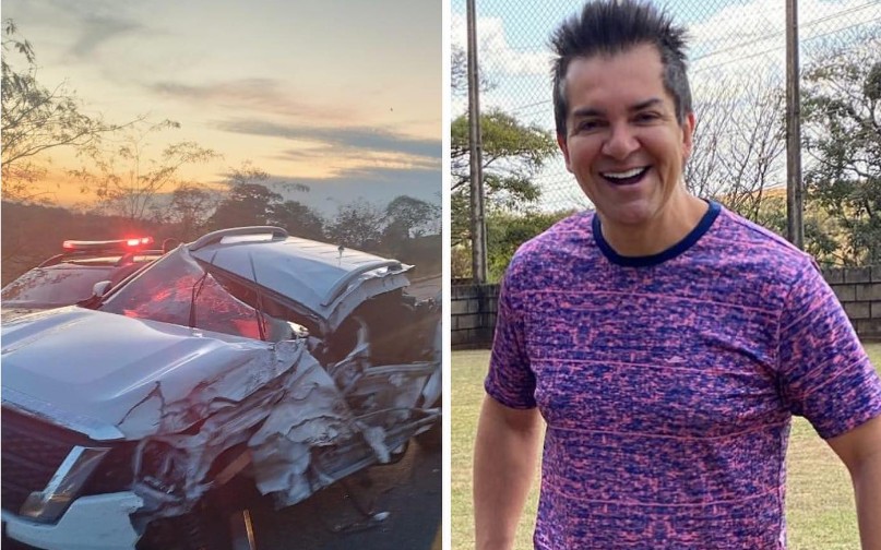 Regis Danese teve intestino perfurado e braço quebrado em acidente de carro