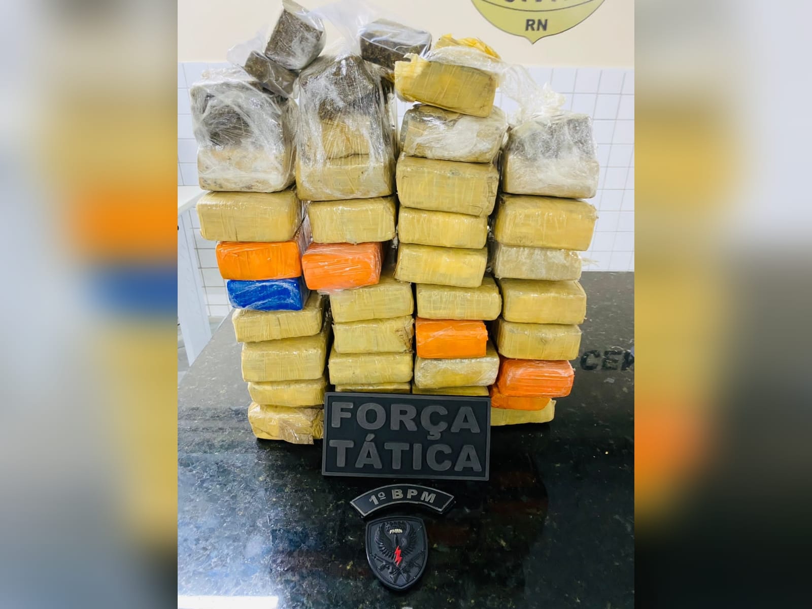 PM percebe movimentação de suspeitos em terreno baldio e apreende mais de 20 kg de drogas em Mãe Luíza