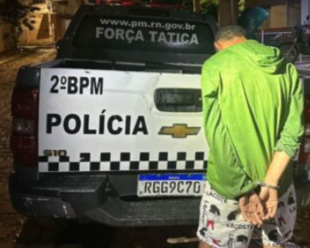 Homem suspeito de assaltar motorista de aplicativo é preso no interior do RN