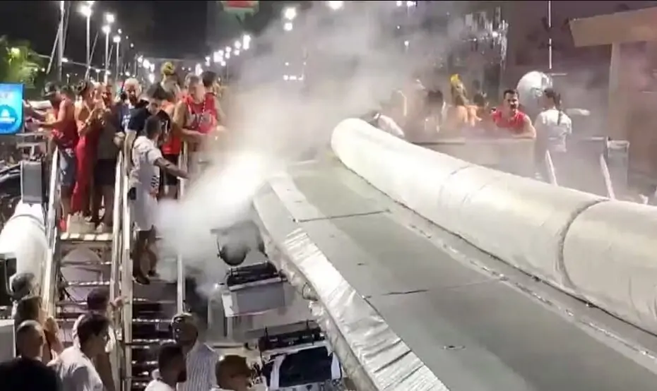 Ivete Sangalo toma susto após tubo de gás carbônico explodir no carnaval de Salvador; duas pessoas ficaram feridas