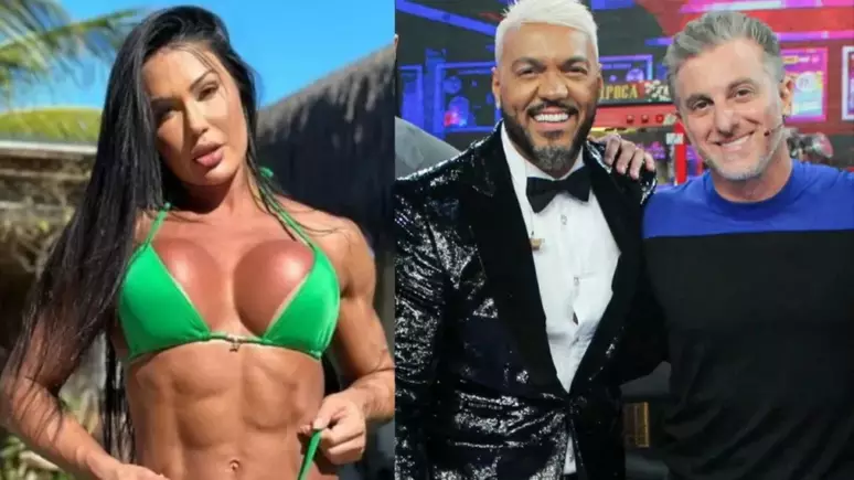 Gracyanne detona Luciano Huck após brincadeiras com Belo no Domingão
