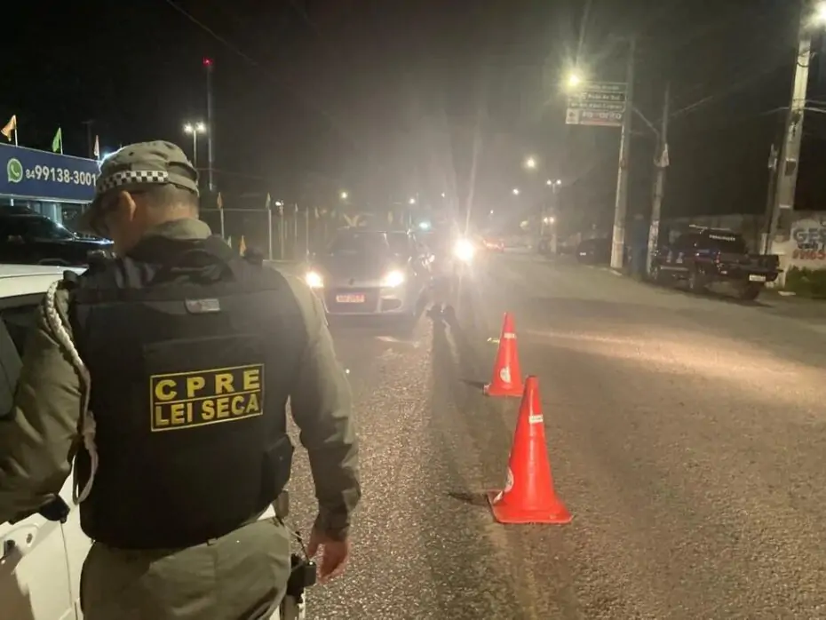 PM da Operação Lei Seca preso em flagrante por dirigir embriagado em Natal seguirá afastado das ruas