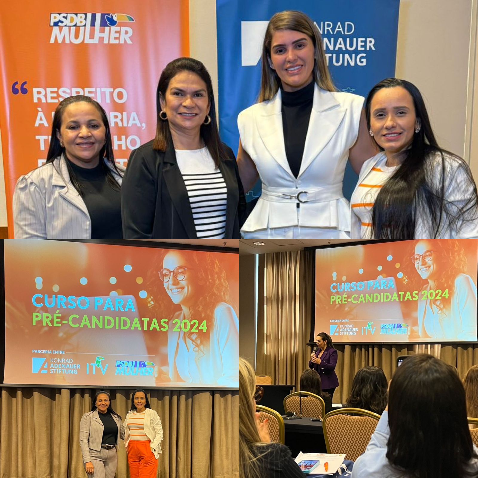 Pré-candidatas do PSDB Potiguar participam em Brasília, de qualificação em evento nacional