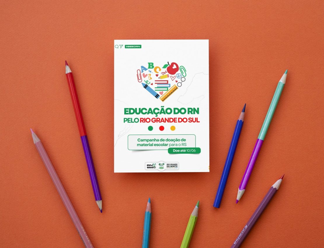 Educação do RN faz campanha de doação de material escolar para o RS
