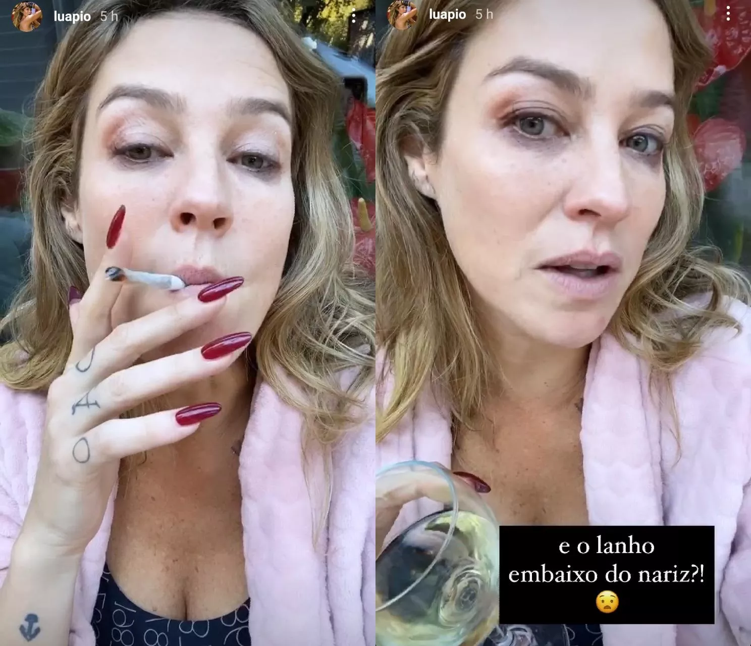 Luana Piovani confessa hábito diário de fumar maconha: “A primeira coisa que eu faço no dia”
