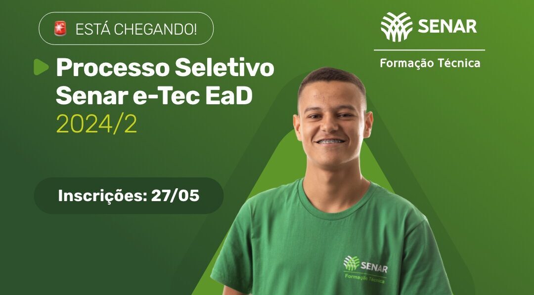 Com 225 vagas para o RN, Senar abrirá seleção para cursos técnicos gratuitos nesta segunda-feira