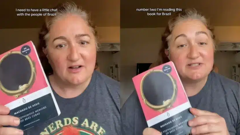 Influencer dos EUA viraliza após ler Machado de Assis: “Melhor livro já escrito”