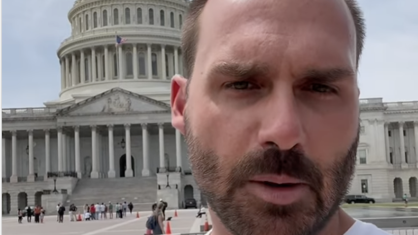 Eduardo Bolsonaro sobre Lula não comandar na pandemia: “Demos sorte”