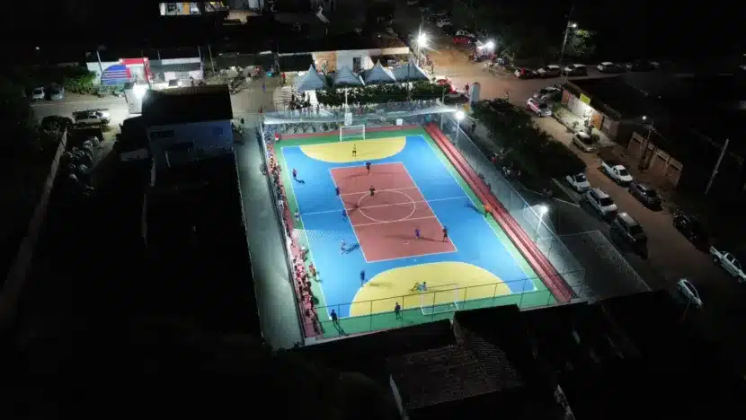 São Gonçalo do Amarante inaugura quadra poliesportiva e praça na comunidade do Guajiru