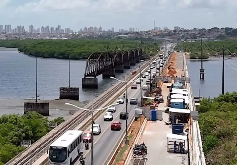 Obra na ponte de Igapó precisa avançar 65% em nove meses para cumprir prazo