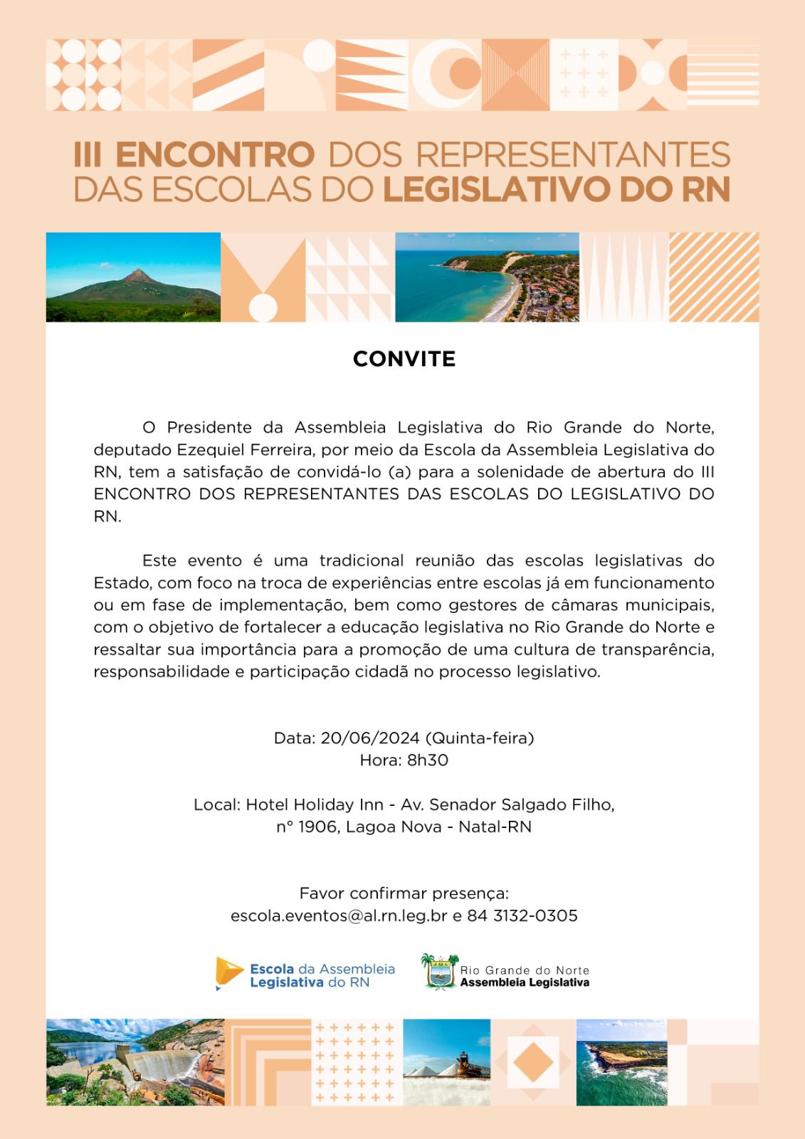 III Encontro dos Representantes das Escolas do Legislativo do RN é realizado no próximo dia 20