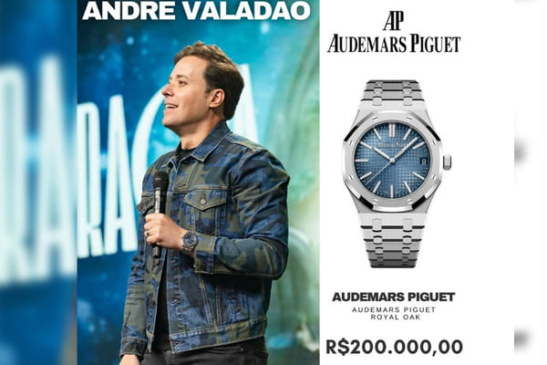 NA GRANA: Pastor André Valadão expõe Rolex de R$ 168 mil em suas redes sociais