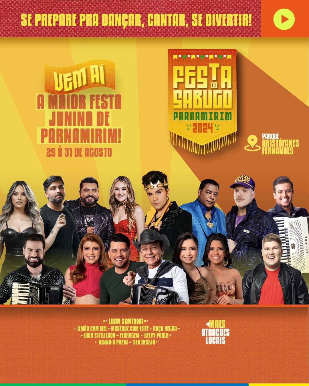 FESTA DO SABUGO: Prefeitura de Parnamirim divulga resultado preliminar do credenciamento de comerciantes ambulantes