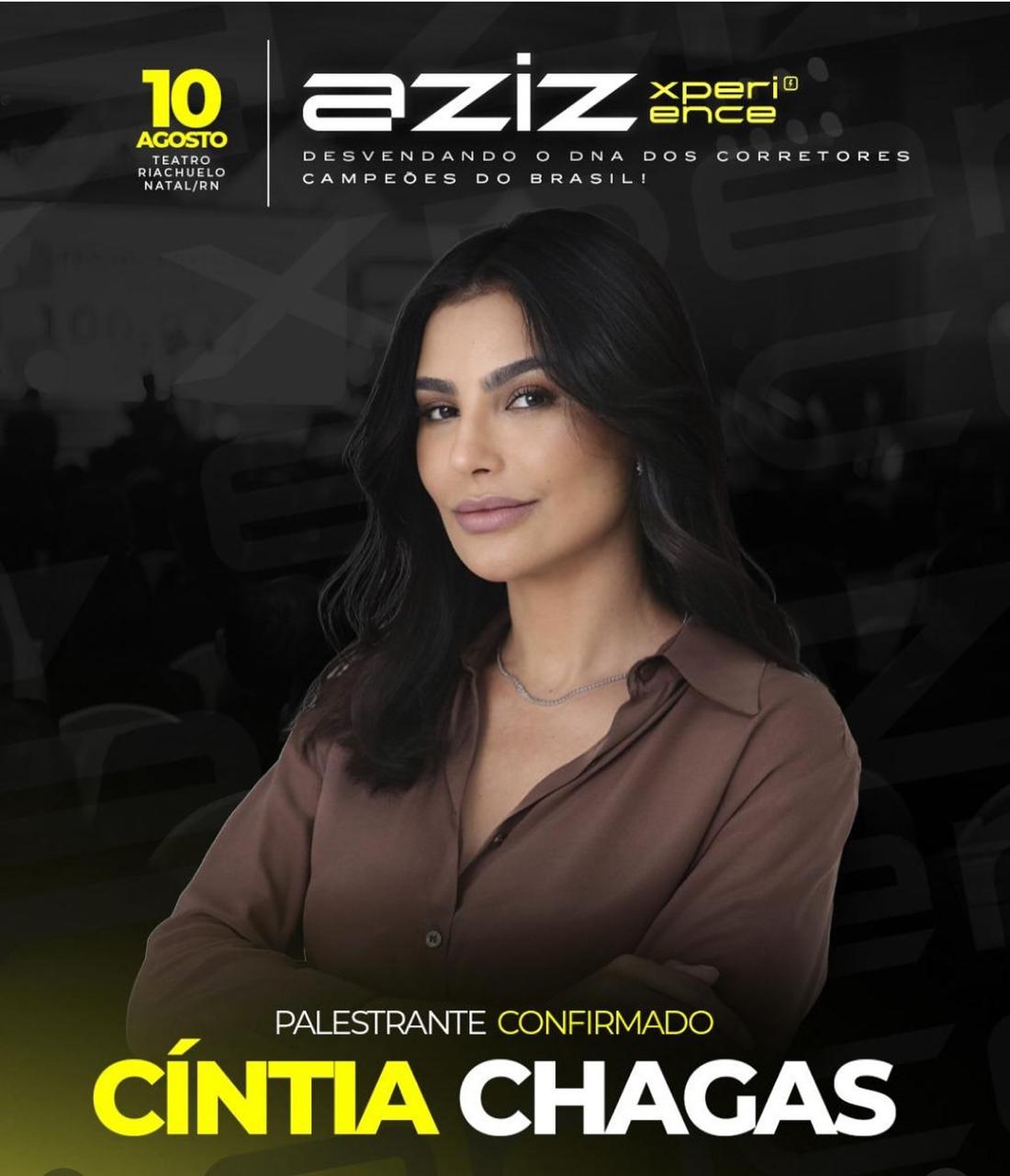 Aziz Experience acontece em Natal com a presença do fenômeno digital Cintia Chagas