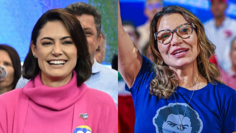 Michelle Bolsonaro tem mais simpatia da população que Janja