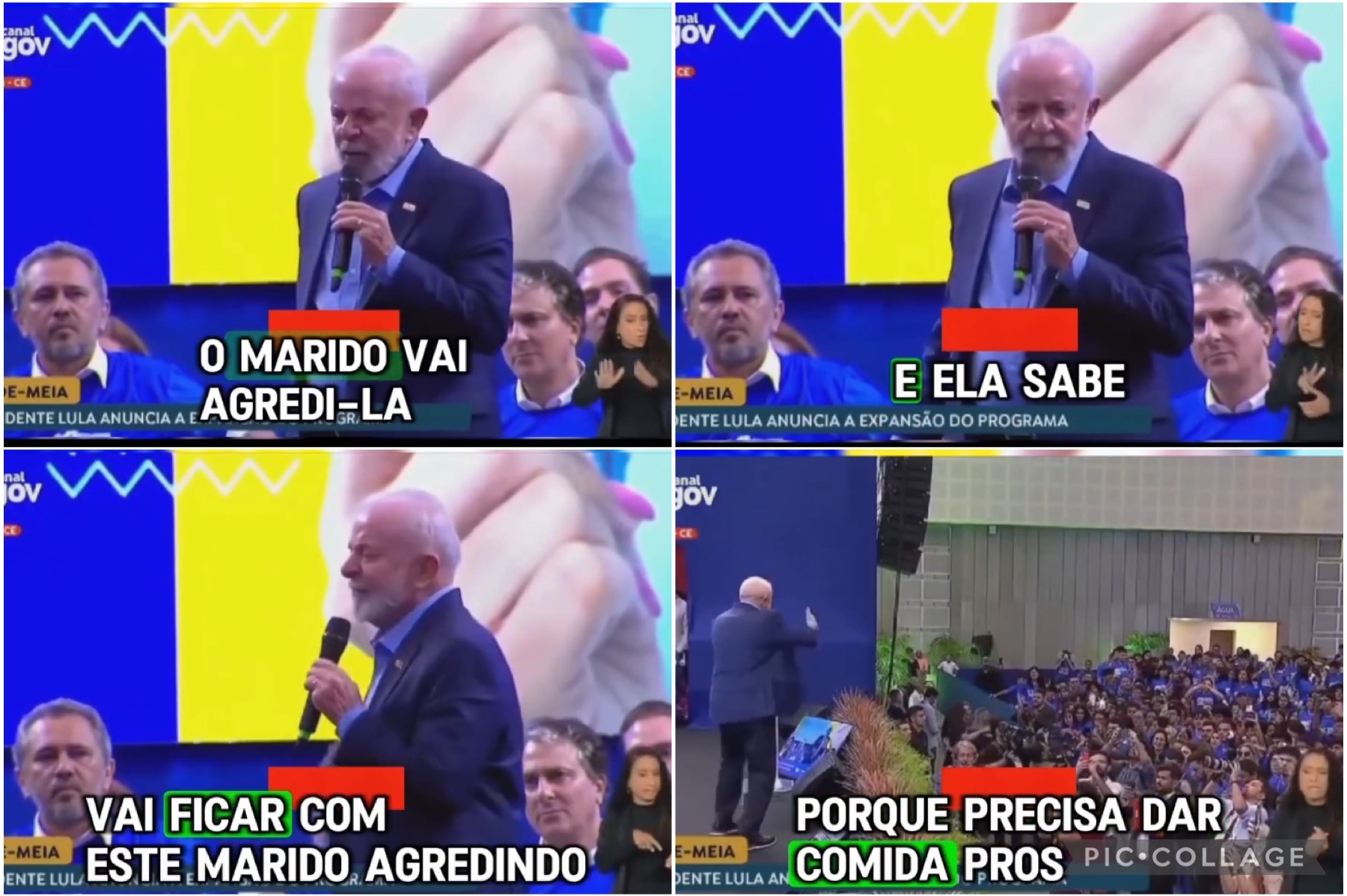 “Nojento”, diz Bolsonaro à fala de Lula sobre mulheres agredidas. “O sistema está mais unido do que nunca!”