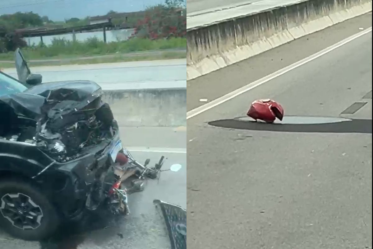 Motociclista morre após colisão com caminhonete no km 283 da BR-304 em Macaíba