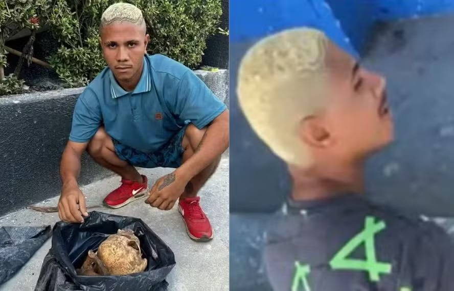 Homem preso por violar sepulturas na Bahia confessa em vídeo que fazia feijão com carne humana; assista