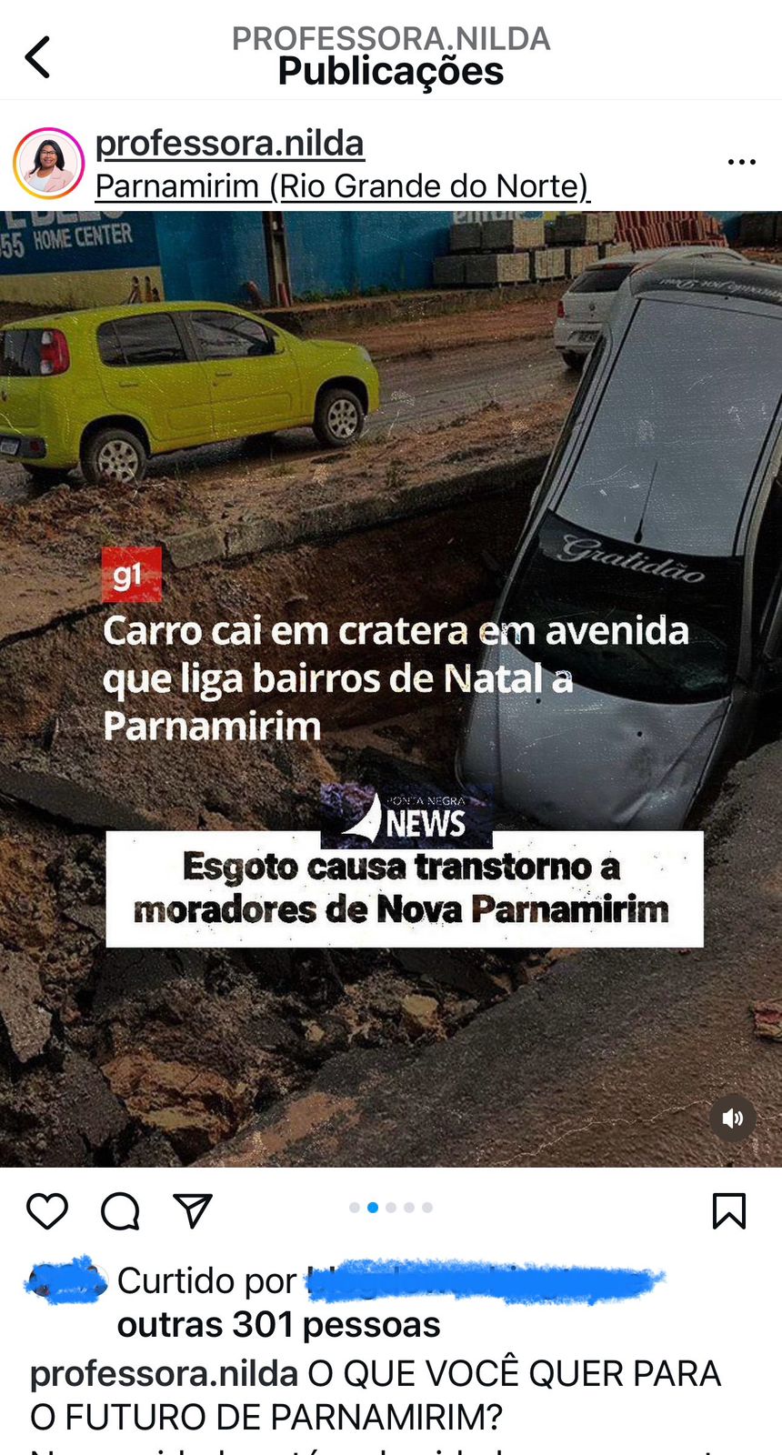 Nilda solta vídeo Fake contra Prefeitura de Parnamirim