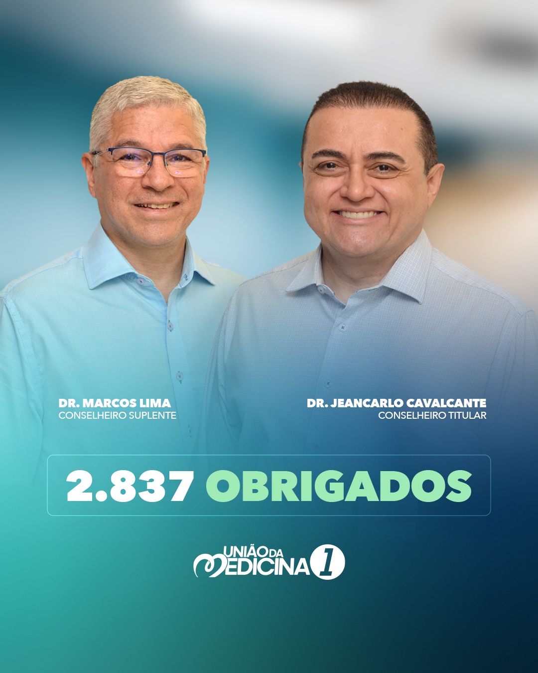 Médicos do RN elegem Jeancarlo Cavalcante e Marcos Lima para o CFM