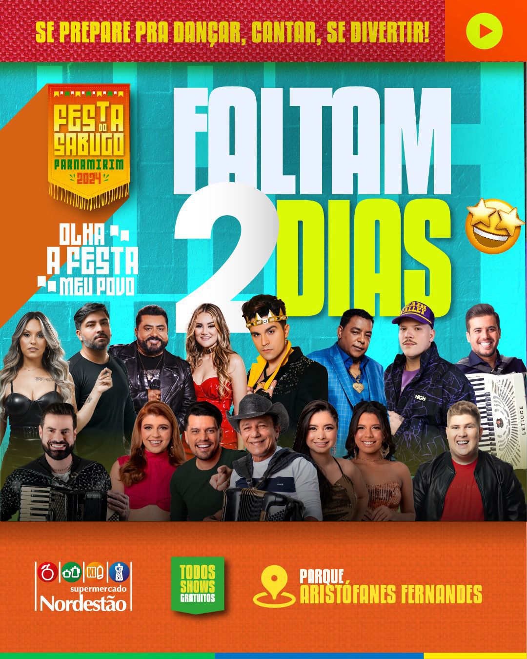 Contagem regressiva: faltam 2 dias para a Festa do Sabugo 2024