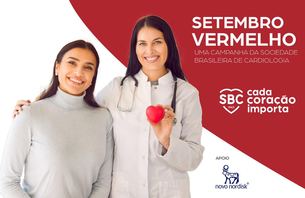 Setembro Vermelho: Campanha Nacional da Sociedade Brasileira de Cardiologia Alerta para a Urgência na Prevenção de Doenças Cardiovasculares