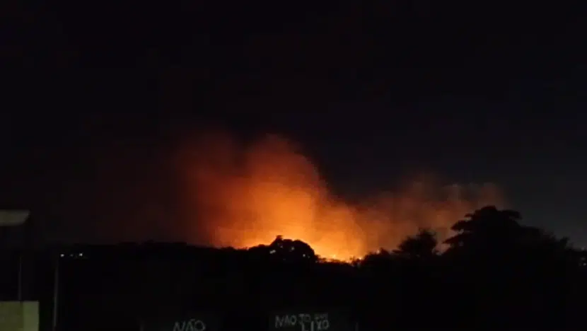 Incêndio atinge área de mata em Felipe Camarão, Zona Oeste de Natal